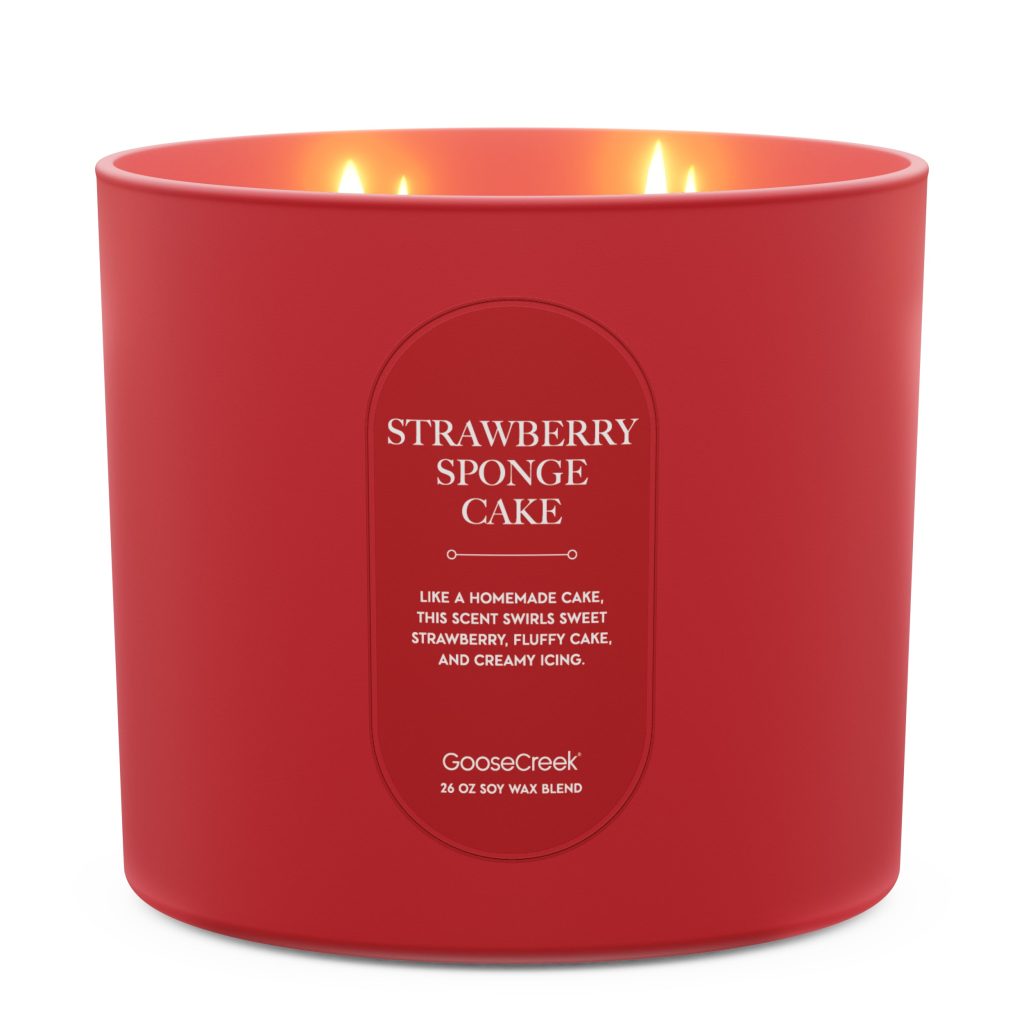 Strawberry Sponge Cake High Intensity 4-Wick 26oz Candle